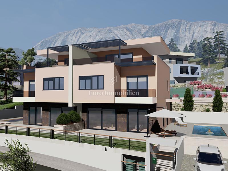 Nuova villa con piscina e bellissima vista mare sopra Makarska