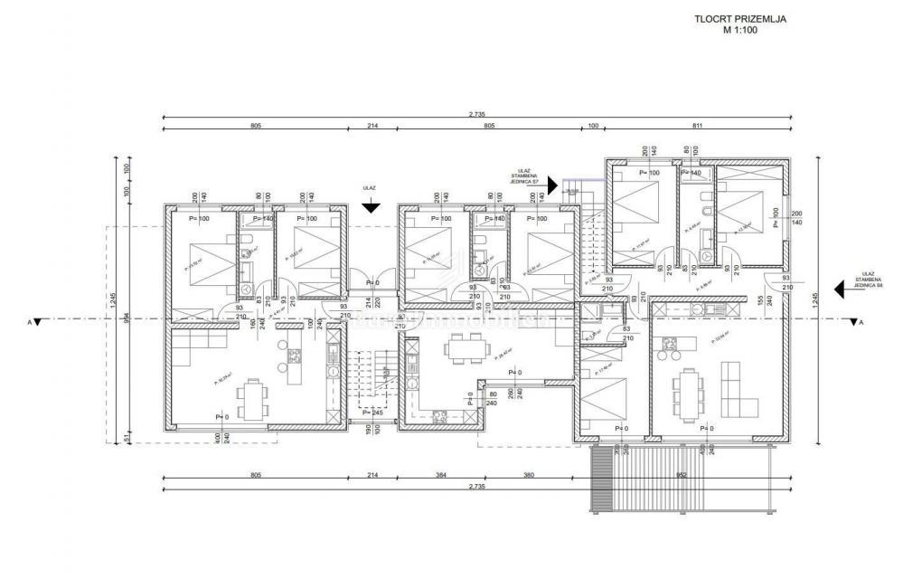 Apartment under construction with a garden, Novigrad