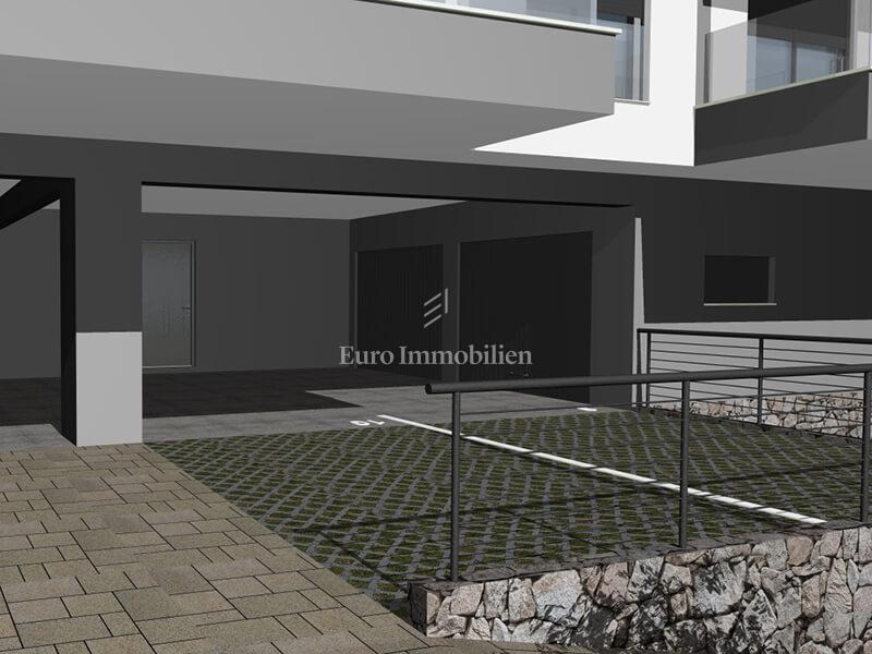 Nuova costruzione sopra il centro di Makarska