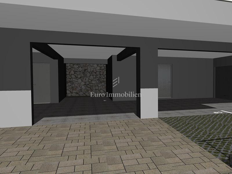 Nuova costruzione sopra il centro di Makarska