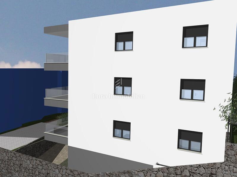Nuova costruzione sopra il centro di Makarska
