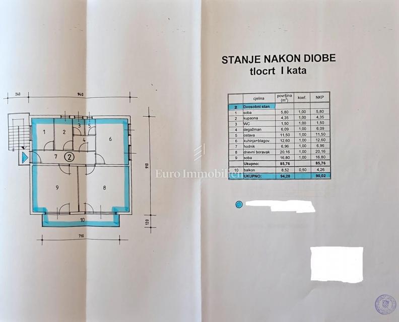 Crikvenica, appartamento con garage e ampio giardino, a soli 60 m dal mare