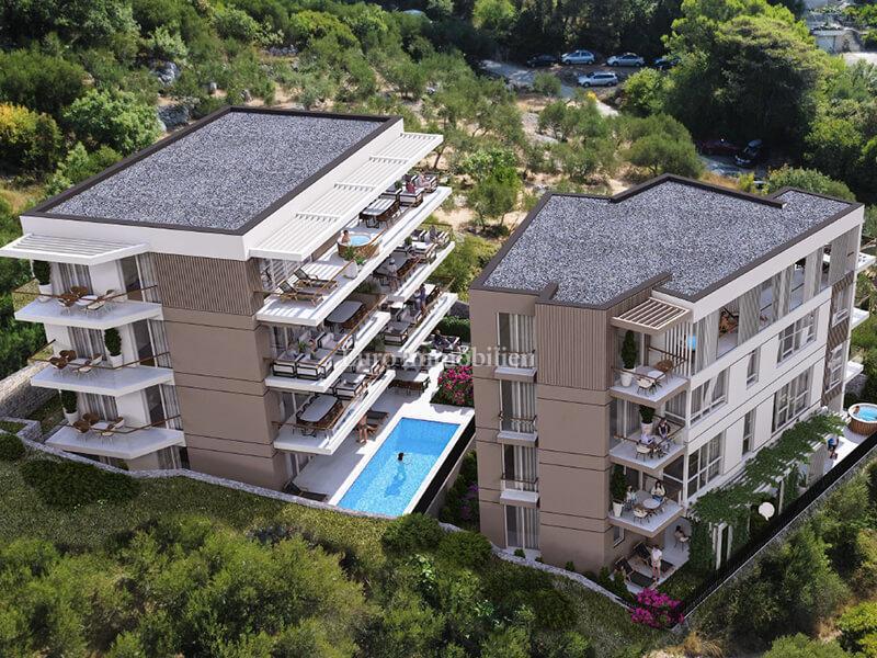 Tučepi, Appartamenti bilocali di una nuova costruzione