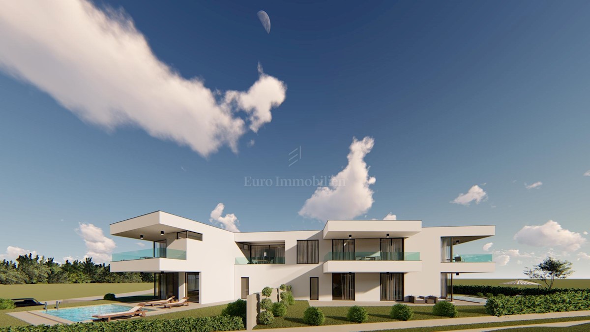 Modern semi-detached house with pool, Omisalj - island Krk