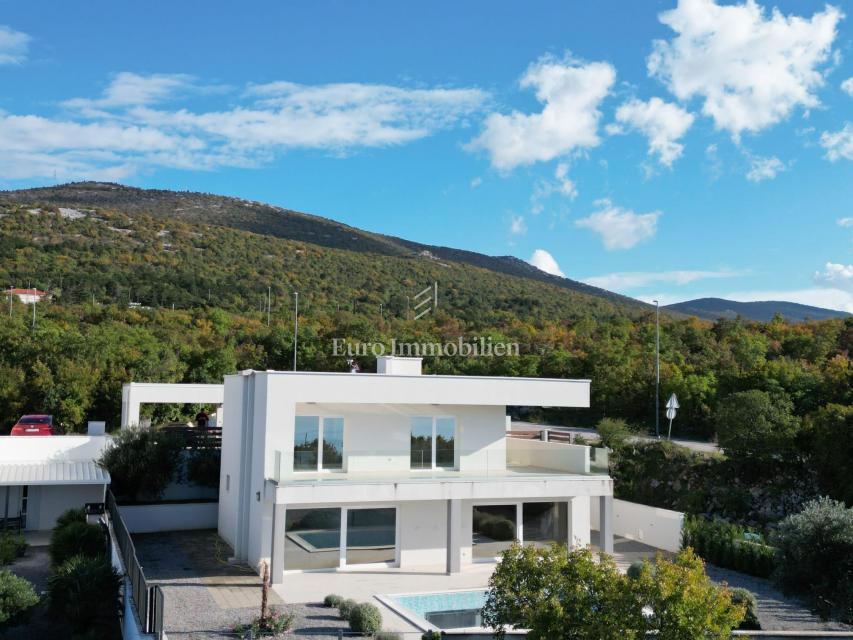 Klenovica, casa moderna con piscina