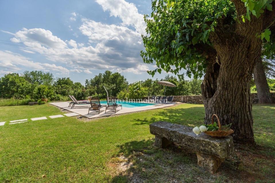 DINTORNI PARENZO Villa in pietra con piscina