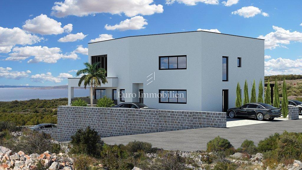 Vodice - nuovo edificio con vista mare