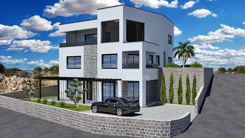 Vodice - nuovo edificio con vista mare