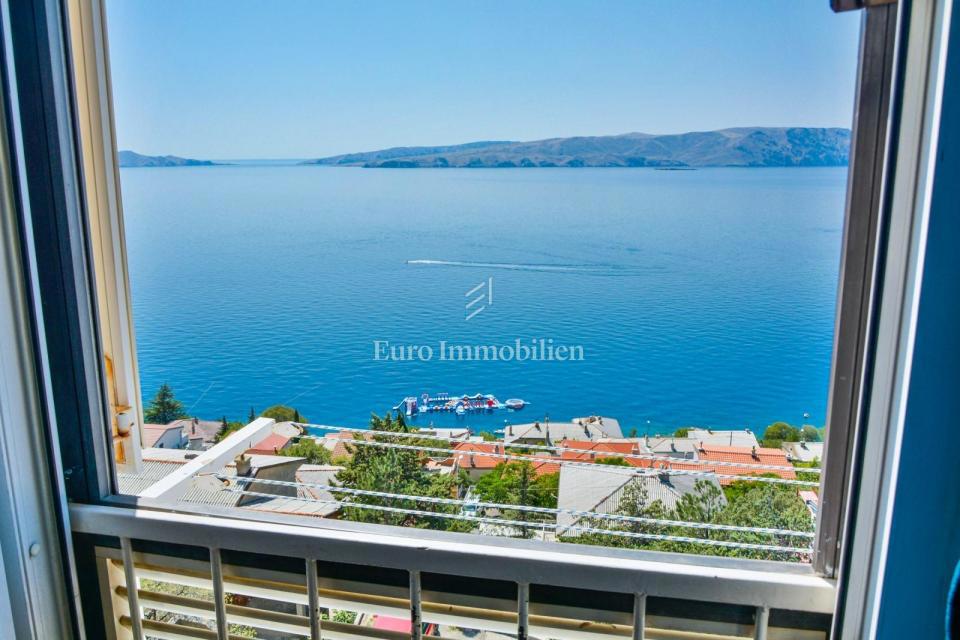 Senj - appartamento arredato con vista panoramica sul mare