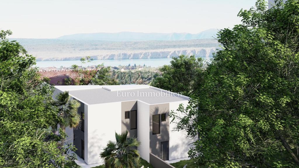 Jadranovo, casa bifamiliare con piscina in costruzione grezza