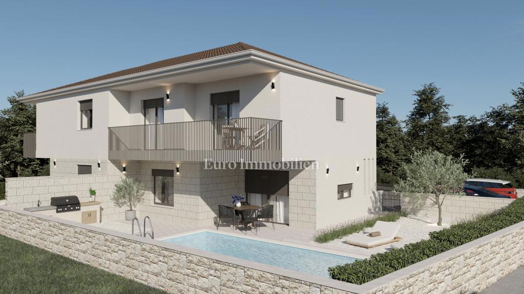Moderna nuova casa con piscina, Malinska