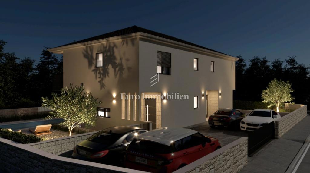 Moderna nuova casa con piscina, Malinska