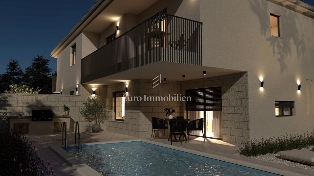 Moderna nuova casa con piscina, Malinska