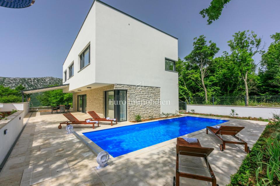 Grižane, splendida villa con piscina