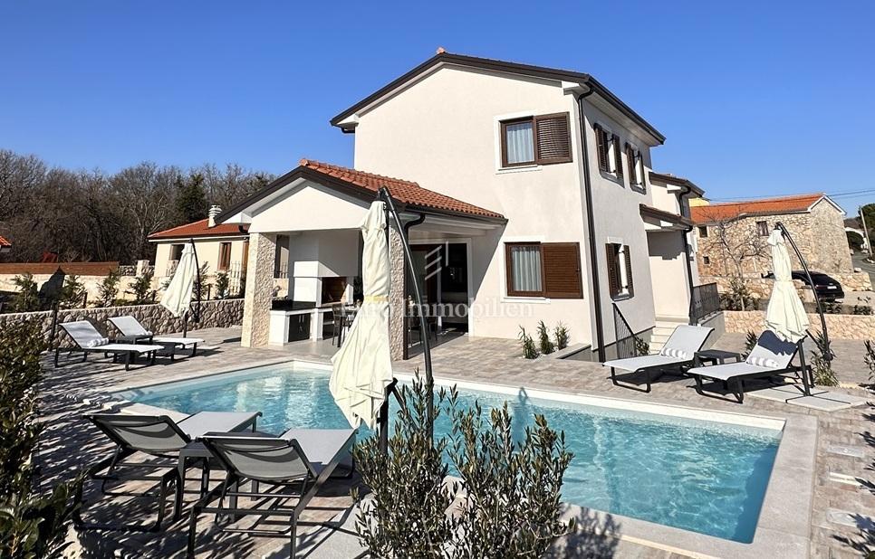 Isola di Krk - elegante villa di lusso con piscina