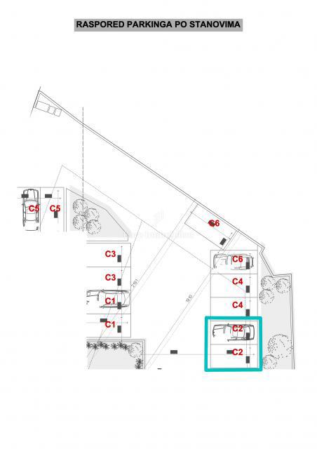 Peroj - appartamento in un nuovo edificio con cortile