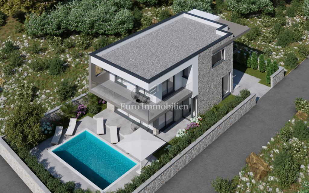 Murter - villa con piscina, prima fila al mare