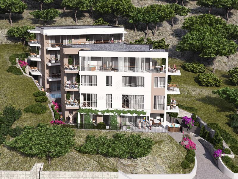 Tučepi, Appartamenti in una nuova costruzione vicino al mare
