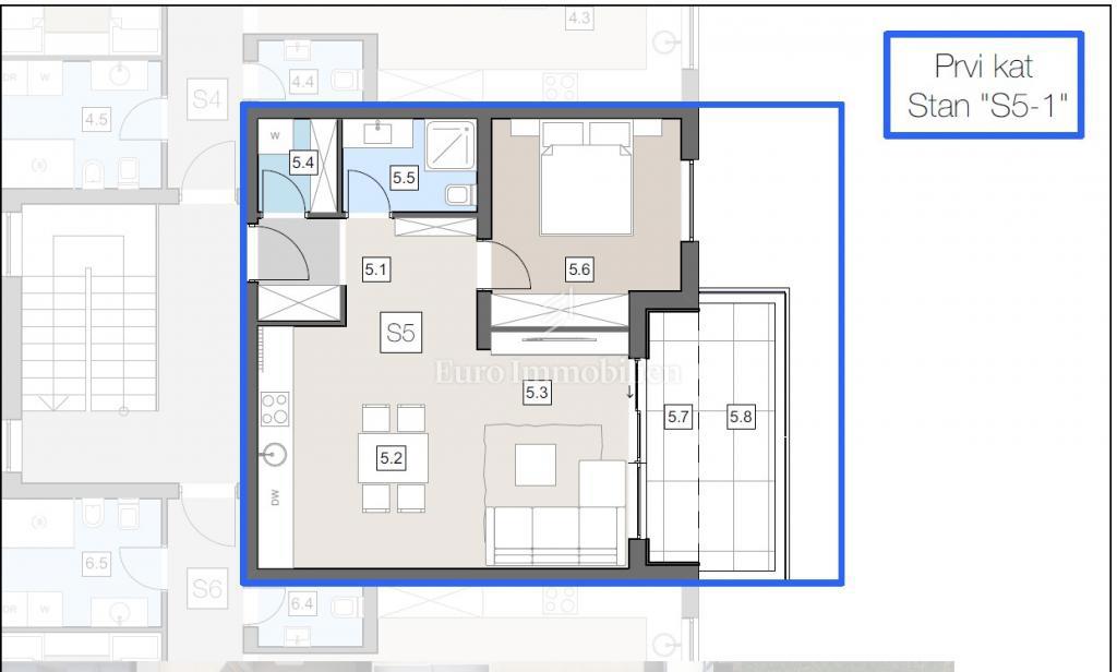 Istria - appartamento in un nuovo edificio nel centro della città
