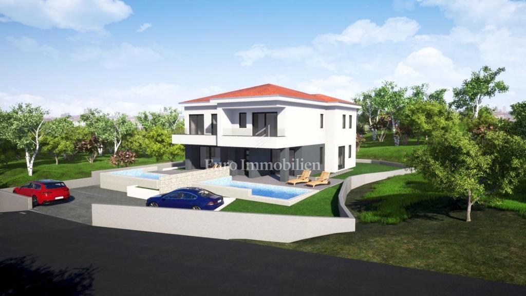 Nuova costruzione con piscina e giardino