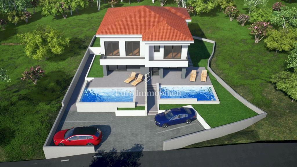 Nuova costruzione con piscina e giardino