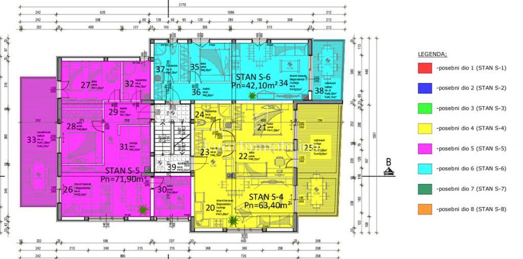 Isola di Pag - appartamento arredato, seconda fila al mare