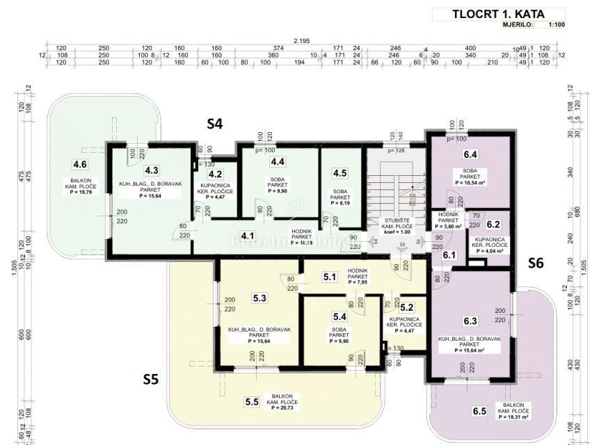 Appartamento in un nuovo edificio, prima fila al mare - Pag