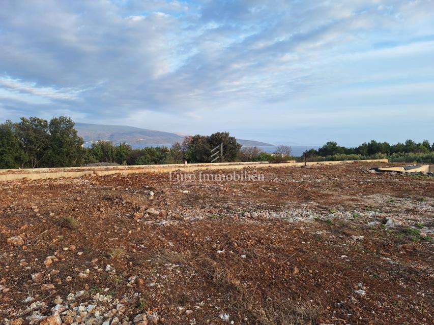 Città di Krk – Terreno edificabile con vista mare