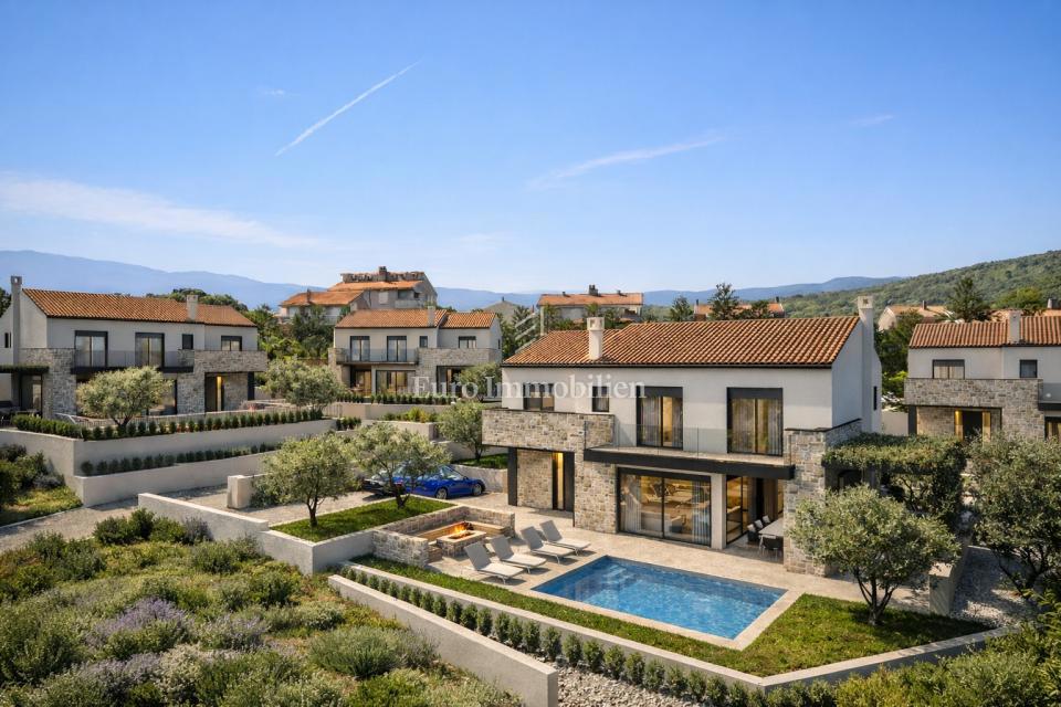 Šilo - villa con piscina riscaldata, a 200 m dal mare