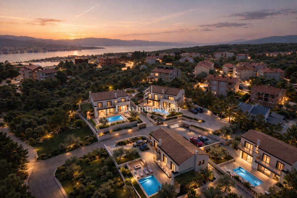 Šilo - villa con piscina riscaldata, a 200 m dal mare