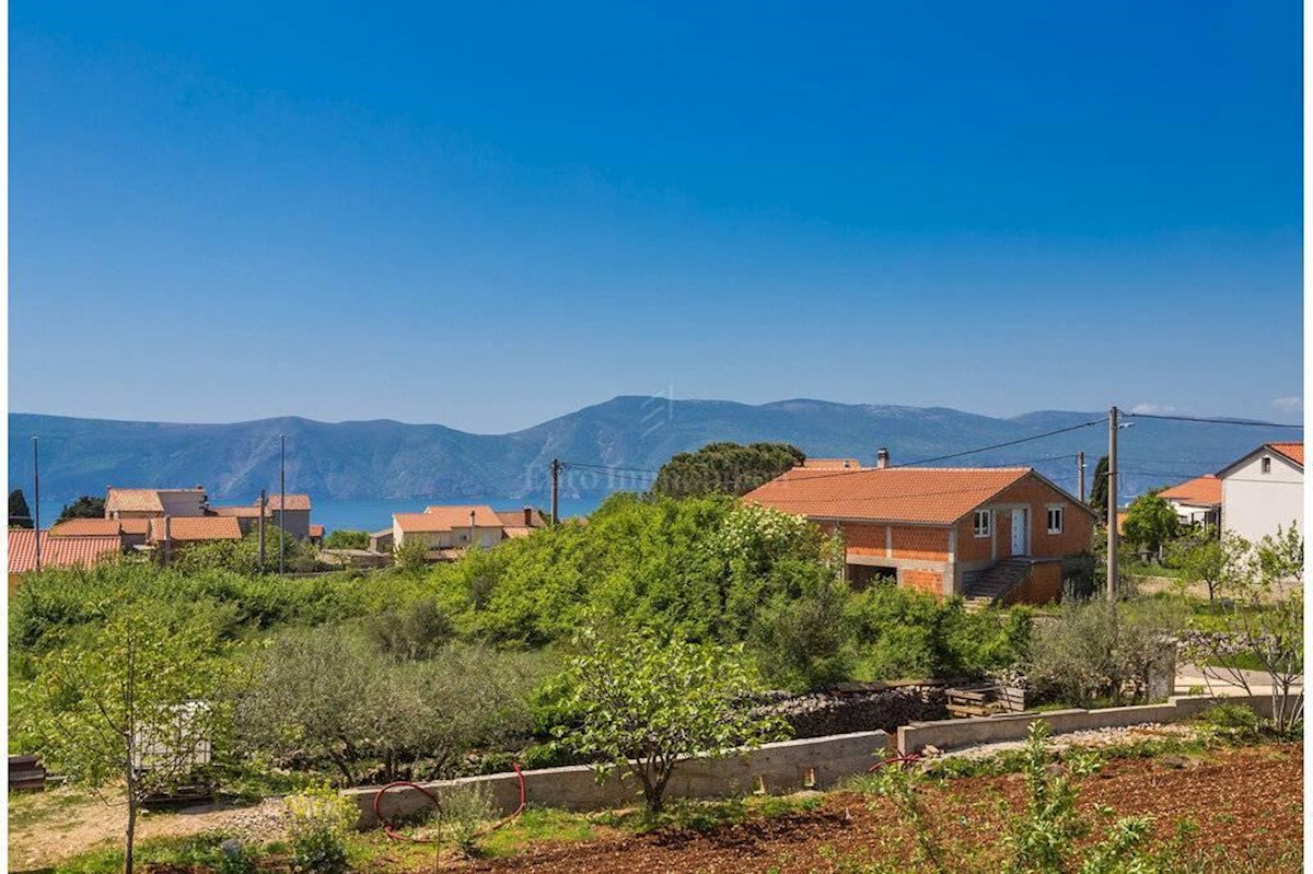 Two villas with pool and sea view, island of Krk