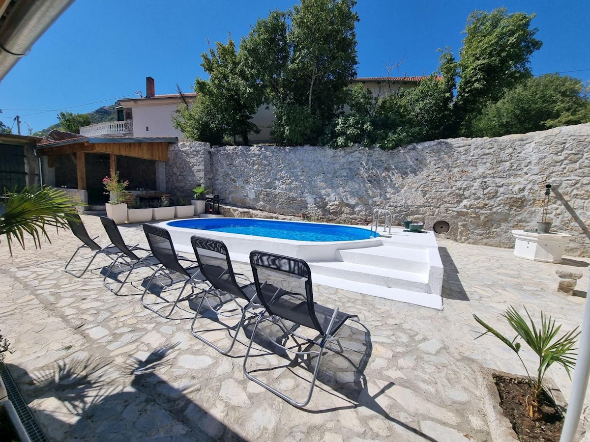 Two stone houses with a swimming pool, Tribalj