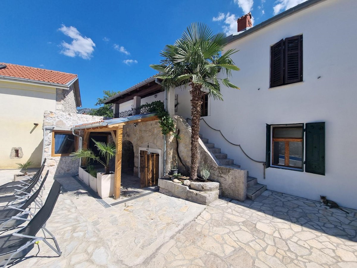 Two stone houses with a swimming pool, Tribalj