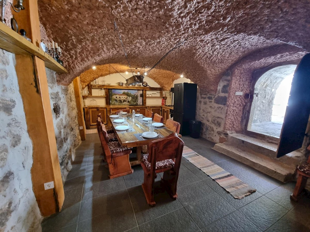 Two stone houses with a swimming pool, Tribalj