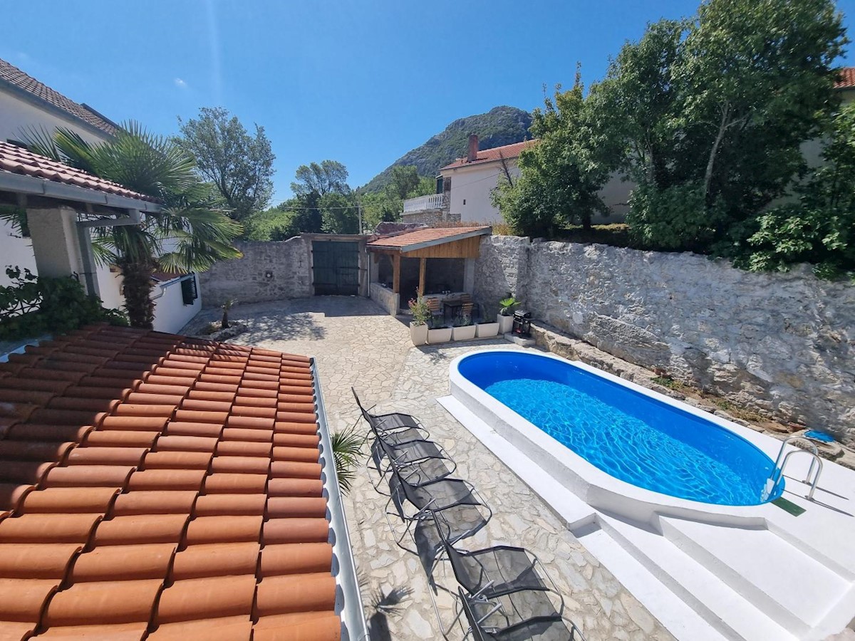 Two stone houses with a swimming pool, Tribalj