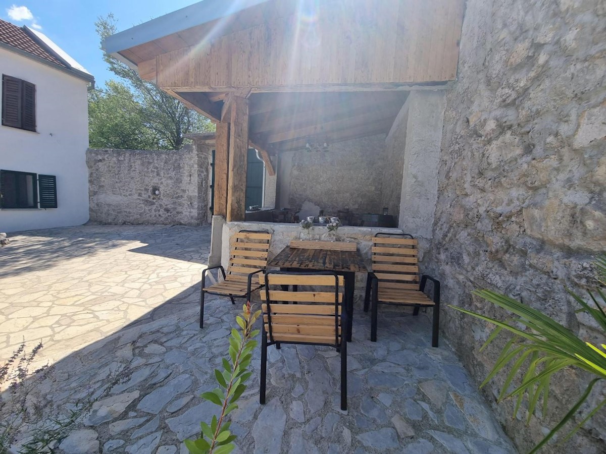 Two stone houses with a swimming pool, Tribalj