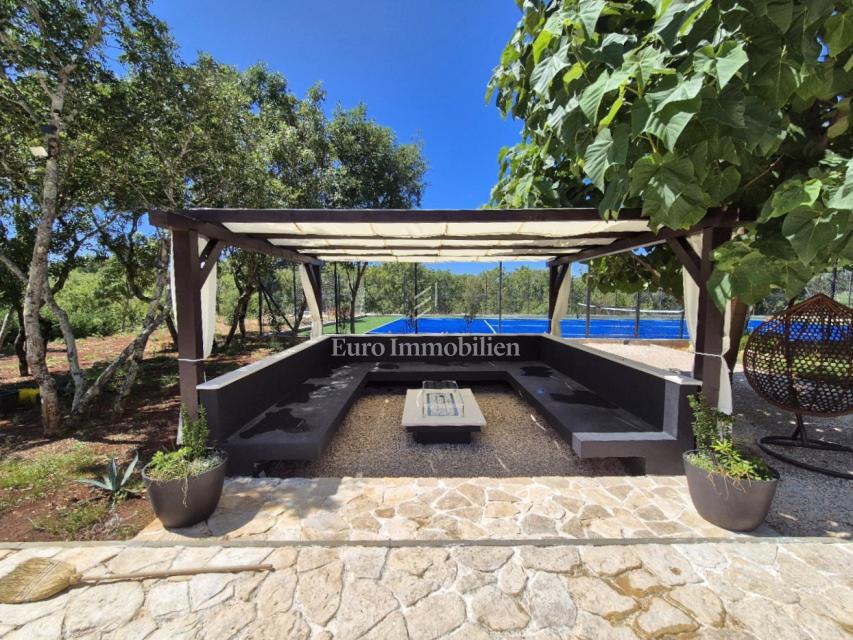 House with a pool under renovation, island of Krk