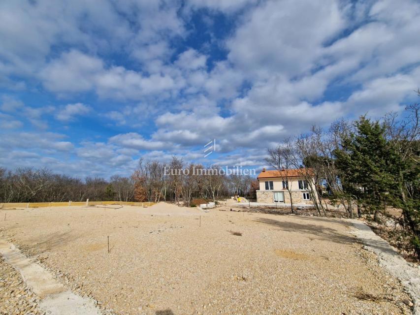 House with a pool under renovation, island of Krk