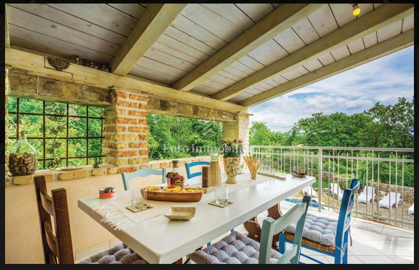 Renovated stone house with a pool