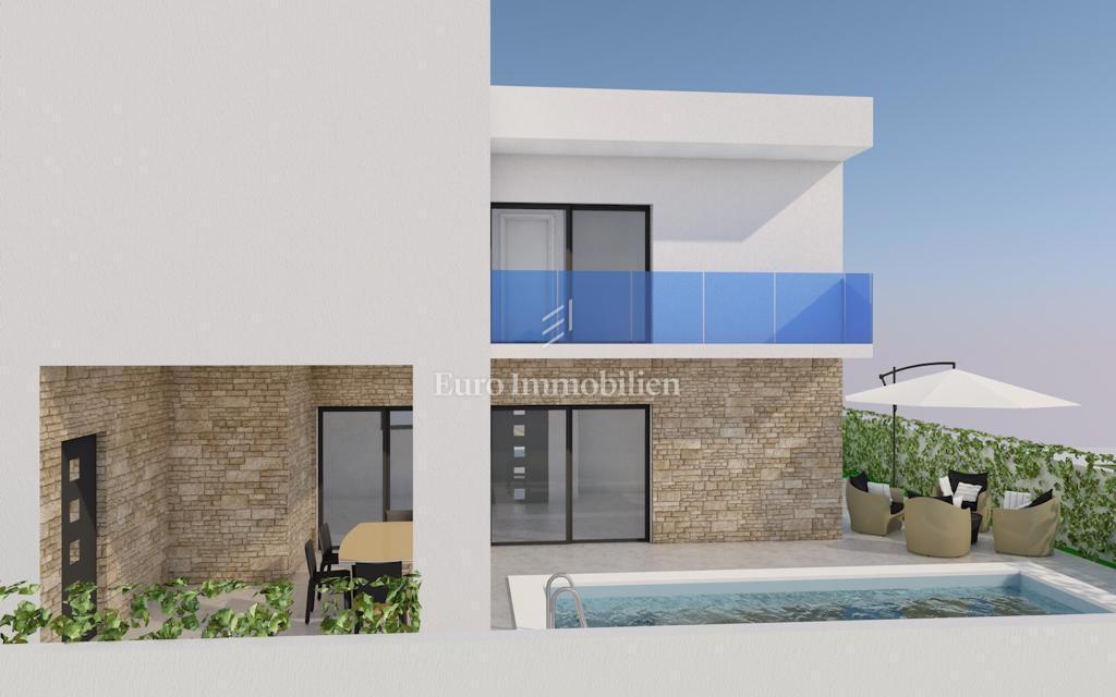 Casa con piscina vicino al mare, nuova costruzione Vir