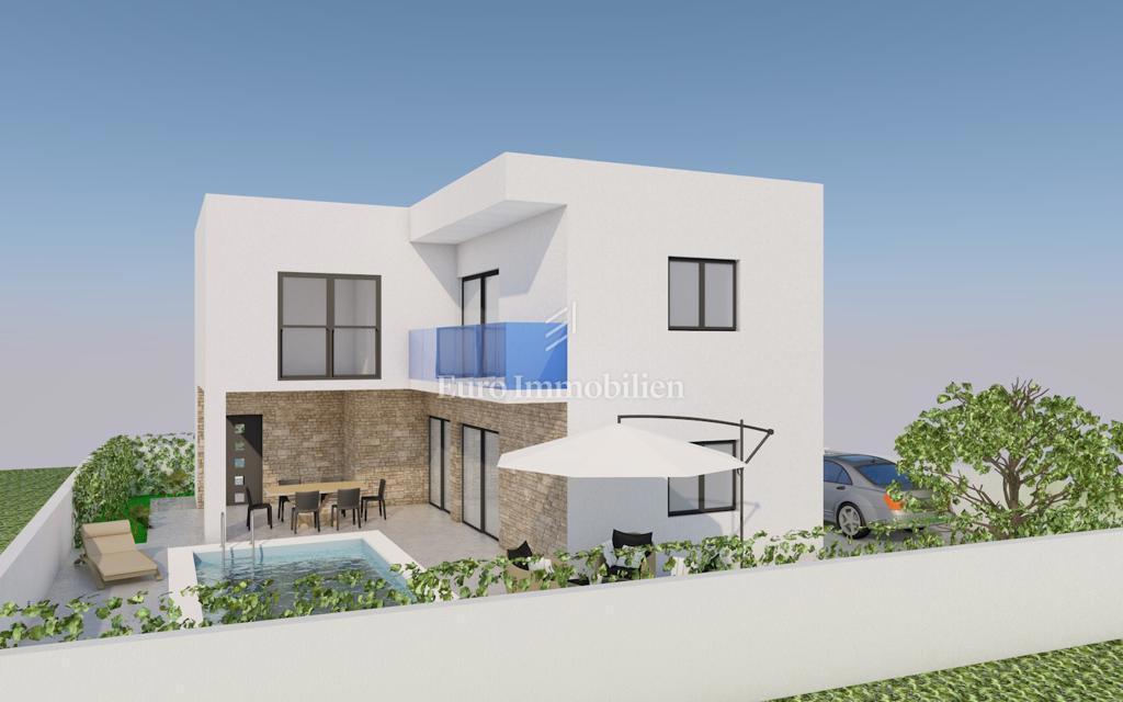 Casa con piscina vicino al mare, nuova costruzione Vir