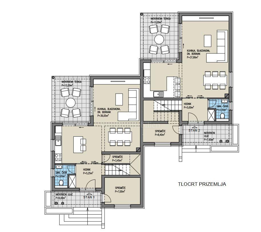 Appartamento duplex, nuova costruzione Labin