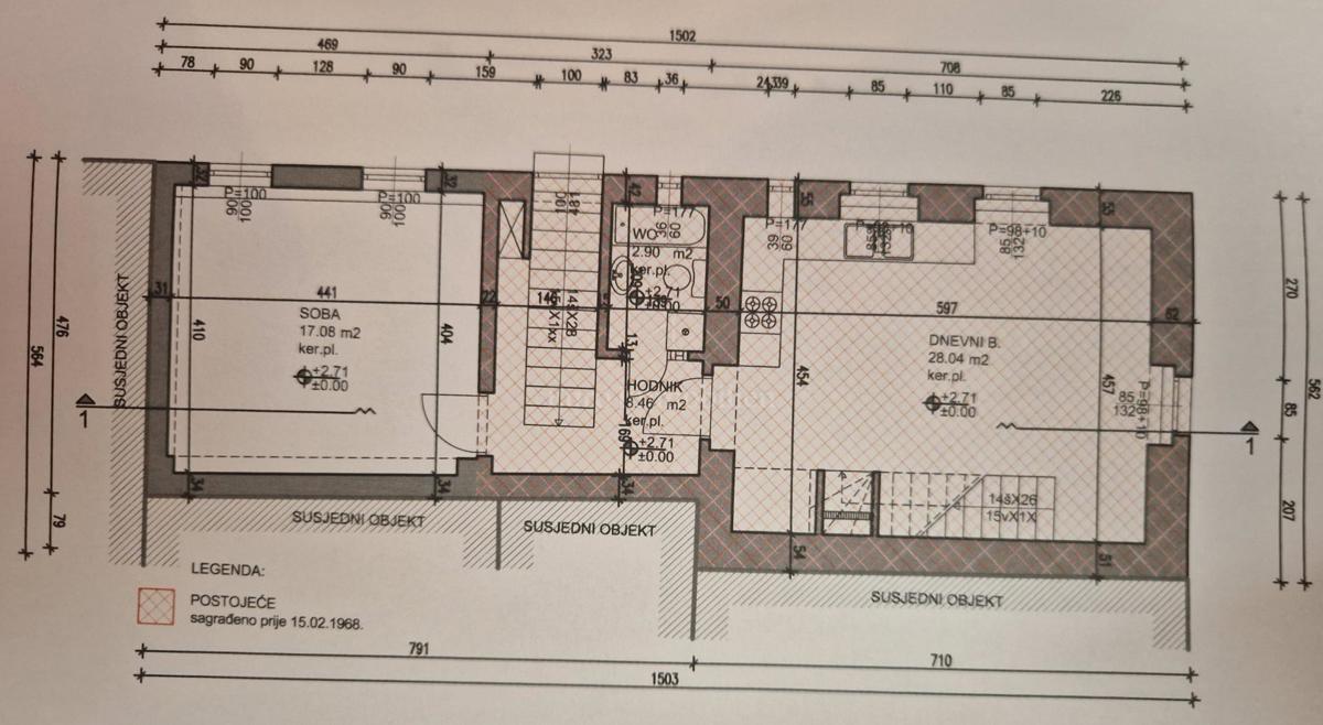 Pirovac - casa con appartamento i spazio commerciale