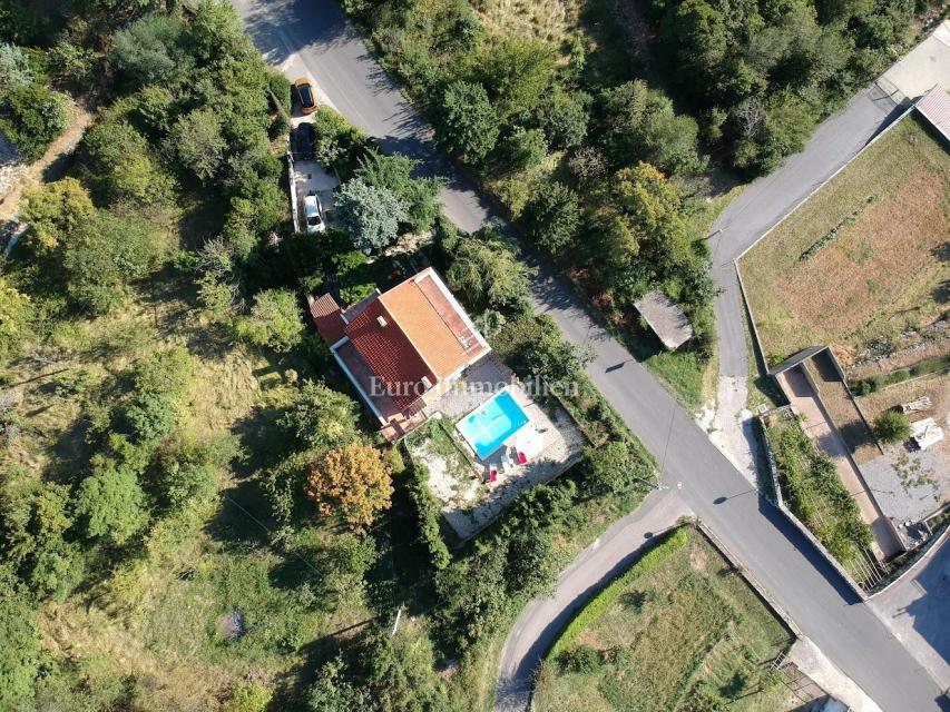 Bribir - casa con piscina e vista mare