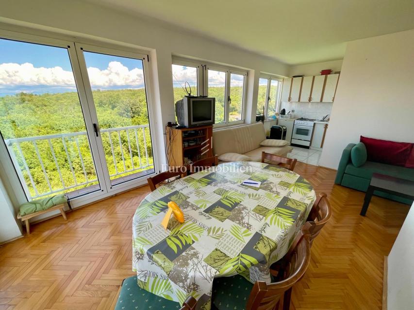 Malinska, appartamento con vista mare aperta