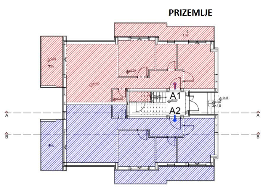 Novalja - appartamento in un nuovo edificio con due terrazze
