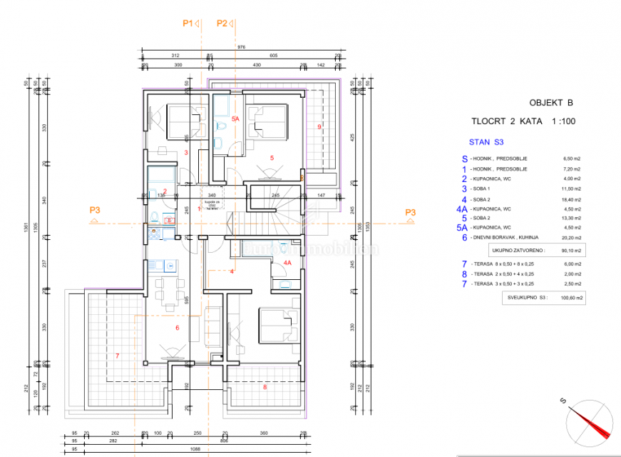 Novalja - attico di nuova costruzione