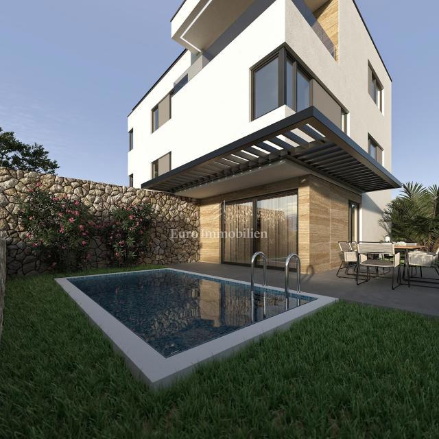 Appartamento con piscina, giardino e terrazza sul tetto