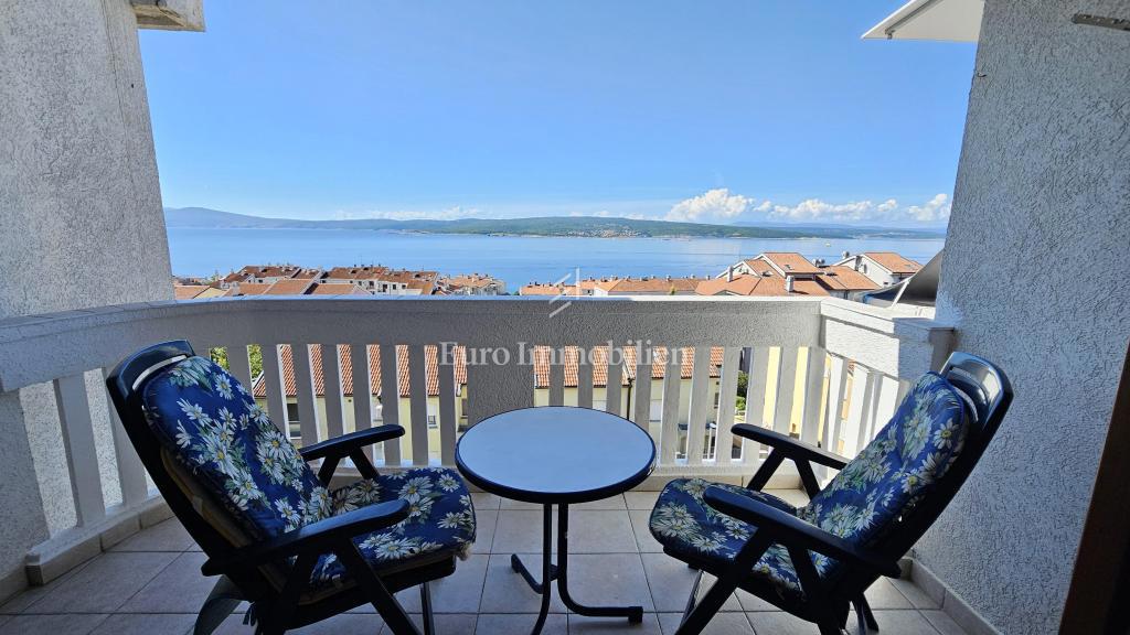Crikvenica, Appartamento arredato con vista panoramica sul mare