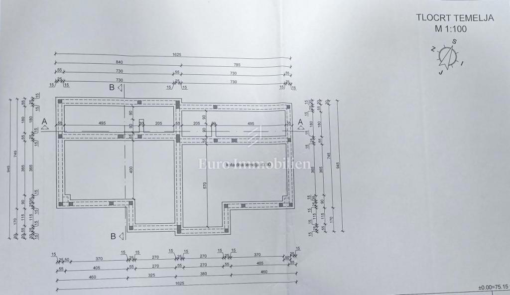 Crikvenica, Terreno con permesso di costruzione 